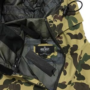 Rare 10 Deep Camo Windbreaker Jacket Raincoat